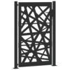 Garden Gate Black 100x150 cm Steel Light Design
