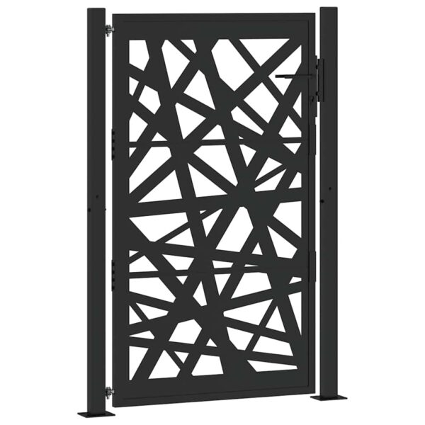 Garden Gate Black 100x150 cm Steel Light Design