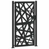 Garden Gate Black 100x175 cm Steel Light Design