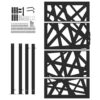 Garden Gate Black 100x175 cm Steel Light Design