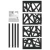 Garden Gate Black 100x200 cm Steel Light Design