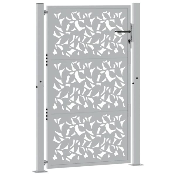 Garden Gate 100x150 cm Weathering Steel Leaf Design