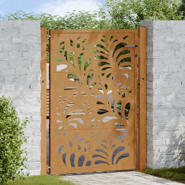Garden Gate 100x125 cm Weathering Steel Wave Design