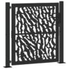 Garden Gate Black 100x100 cm Steel Trace  Design