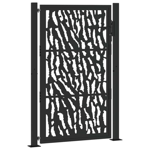 Garden Gate Black 100x150 cm Steel Trace  Design