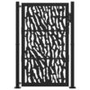 Garden Gate Black 100x150 cm Steel Trace  Design