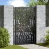 Garden Gate Black 100x150 cm Steel Trace  Design