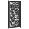 Garden Gate Black 100x200 cm Steel Trace  Design