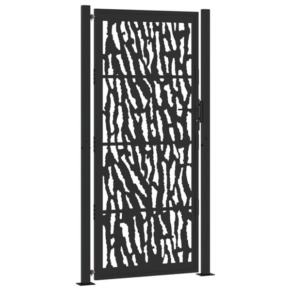 Garden Gate Black 100x200 cm Steel Trace  Design