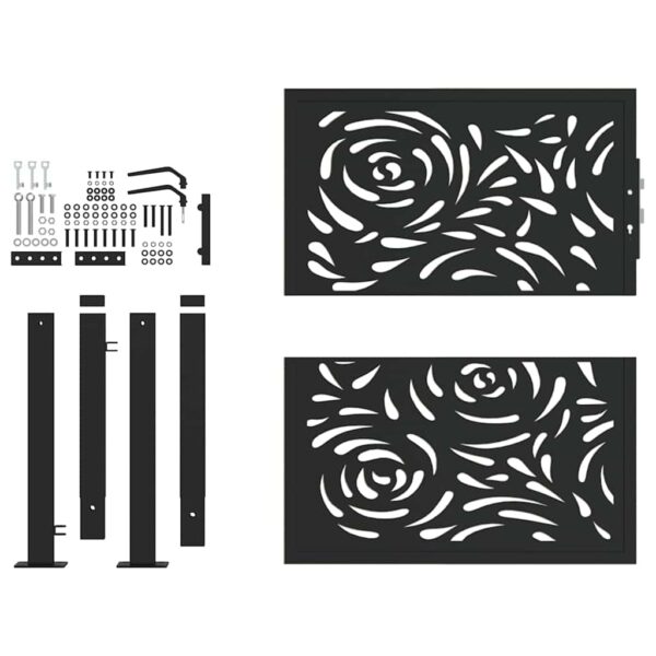 8721158572660_g_en_hd_2.jpg Garden Gate Black 100x100 cm Steel Flame Design