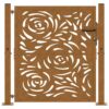 Garden Gate 100x100 cm Weathering Steel Flame Design