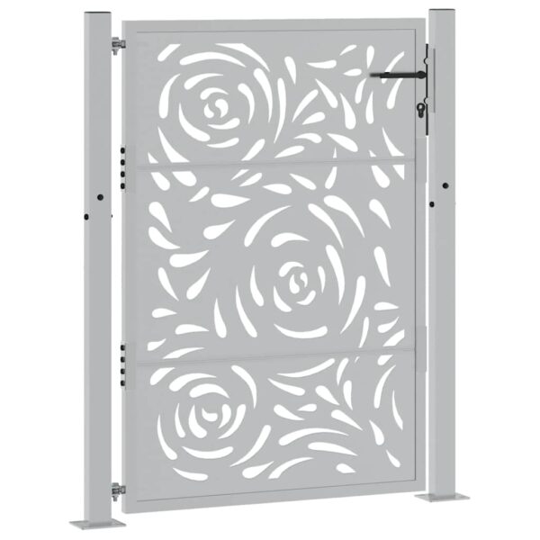 Garden Gate 100x125 cm Weathering Steel Flame Design