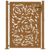 Garden Gate 100x125 cm Weathering Steel Flame Design