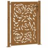 Garden Gate 100x150 cm Weathering Steel Flame Design