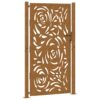 Garden Gate 100x200 cm Weathering Steel Flame Design
