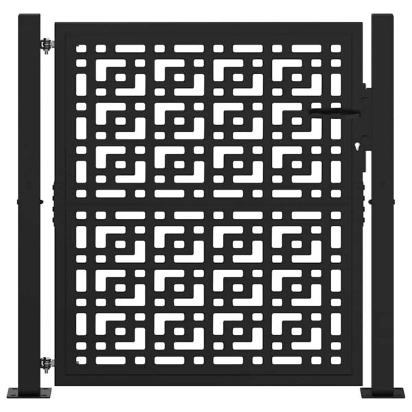 8721158572769_g_en_hd_1.jpg Garden Gate Black 100x100 cm Steel Cross Design
