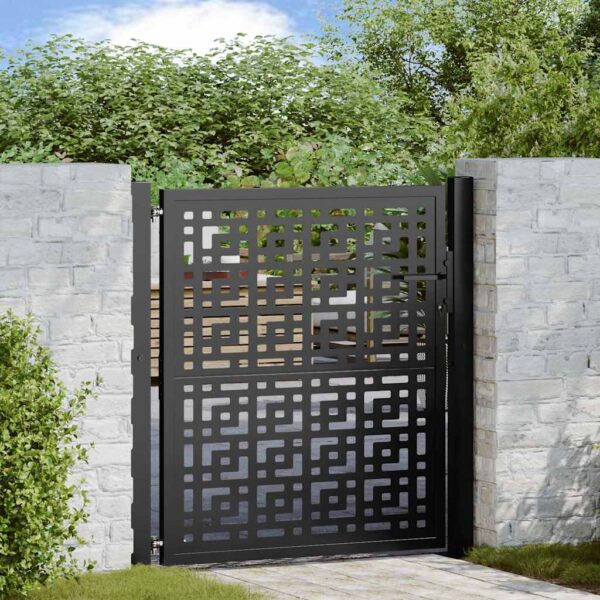8721158572769_m_en_hd_1.jpg Garden Gate Black 100x100 cm Steel Cross Design