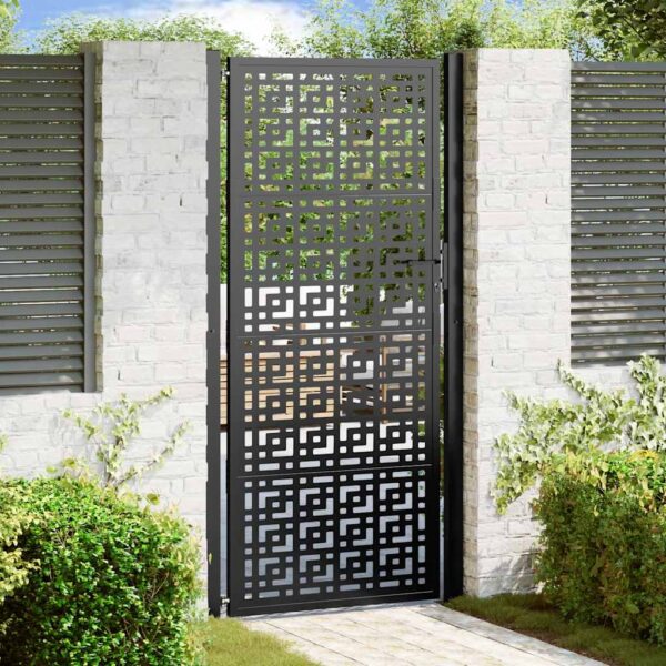 8721158572806_m_en_hd_1.jpg Garden Gate Black 100x200 cm Steel Cross Design