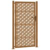 Garden Gate 100x175 cm Weathering Steel Cross Design
