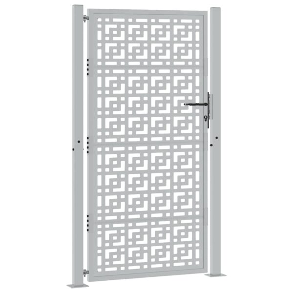 Garden Gate 100x175 cm Weathering Steel Cross Design