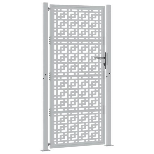 Garden Gate 100x200 cm Weathering Steel Cross Design