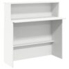Reception Desk White 100x50x103.5 cm Engineered Wood