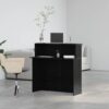 Reception Desk Black 100x50x103.5 cm Engineered Wood