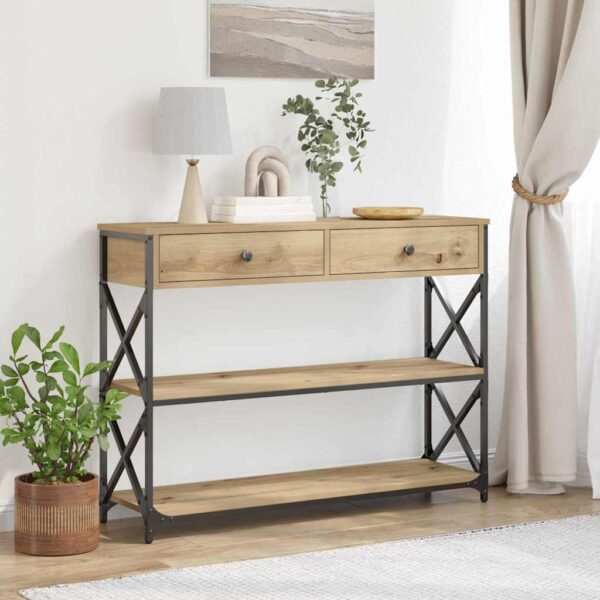 8721158793898_mo-im_en_hd_1.jpg Console Table with Drawer Artisan oak 100 x 28 x 75 cm
