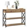 8721158793898_wbg-mo_en_hd_1.jpg Console Table with Drawer Artisan oak 100 x 28 x 75 cm