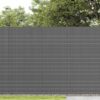 Garden Fence Double-Sided Grey 1.8x5 m PVC