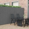 Garden Fence Double-Sided Grey 1.8x5 m PVC