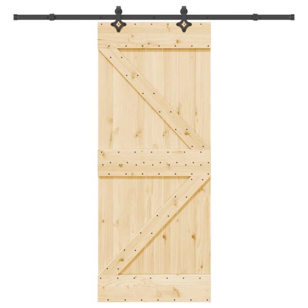 8721158837547_a_en_hd_1.jpg Sliding Door with Hardware Set 85x210 cm Solid Wood Pine