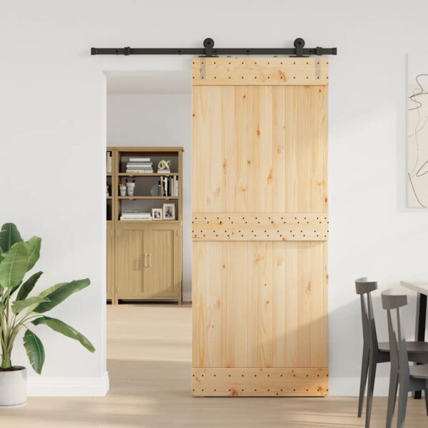 8721158837851_g_en_hd_1.jpg Sliding Door with Hardware Set 85x210 cm Solid Wood Pine