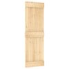 Sliding Door with Hardware Set 70x210 cm Solid Wood Pine