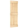 Sliding Door with Hardware Set 70x210 cm Solid Wood Pine