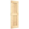 Sliding Door with Hardware Set 70x210 cm Solid Wood Pine