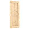 Sliding Door with Hardware Set 85x210 cm Solid Wood Pine