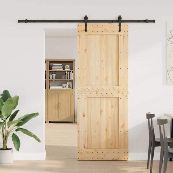 8721158838636_g_en_hd_1.jpg Sliding Door with Hardware Set 85x210 cm Solid Wood Pine