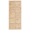 Barn Door Brown 90 x 2.5 x 208 cm Solid Pine Wood