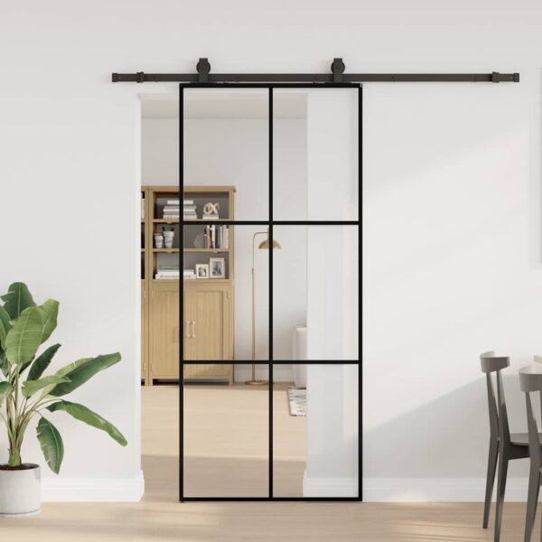 8721288584892_m_en_hd_1.jpg Sliding Door with Hardware Set Black 90x205 cm ESG Glass