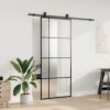 8721288585158_g_en_hd_1.jpg Sliding Door with Hardware Set Black 90x205 cm ESG Glass