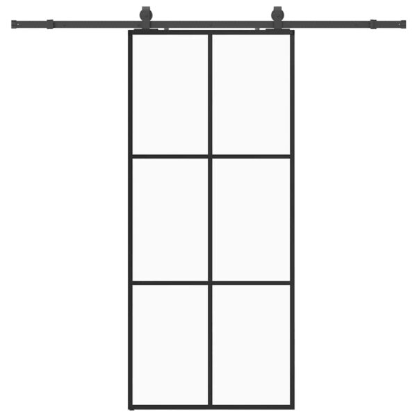 8721288585691_a_en_hd_1.jpg Sliding Door with Hardware Set Black 90x205 cm ESG Glass