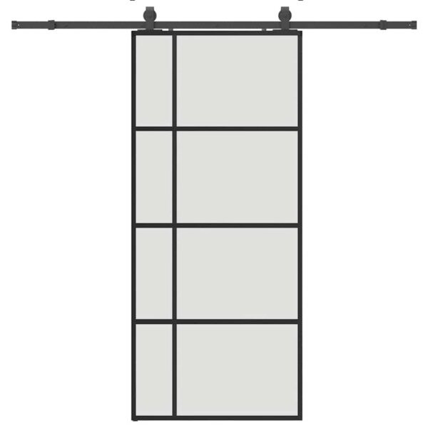 8721288585950_a_en_hd_1.jpg Sliding Door with Hardware Set Black 90x205 cm ESG Glass