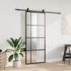 8721288585950_g_en_hd_1.jpg Sliding Door with Hardware Set Black 90x205 cm ESG Glass