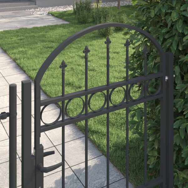 8721288726353_mo-im-zo_en_px16_1.jpg Fence Gate with Lock Grey 100 x 125 cm Powder-Coated Steel