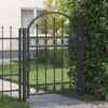 8721288726353_mo-im_en_px16_2.jpg Fence Gate with Lock Grey 100 x 125 cm Powder-Coated Steel