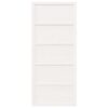 Barn Door White 100 x 2.5 x 208 cm Solid Pine Wood