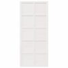 Barn Door White 90 x 2.5 x 208 cm Solid Pine Wood