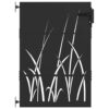 Garden Gate with Lock Black 85 x 125 cm Powder-coated steel