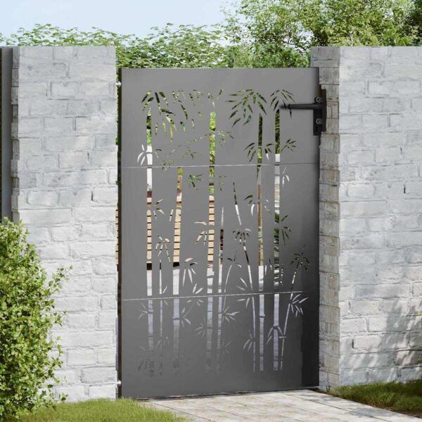 8721288860446_mo-im_en_hd_1.jpg Garden Gate with Lock Black 85 x 125 cm Powder-coated steel